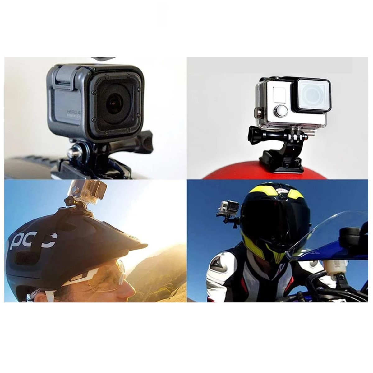 Tornillo Base montaje liberación rápida gancho J GoPro Hero SJCAM Insta360 accesorios Cámara Acción