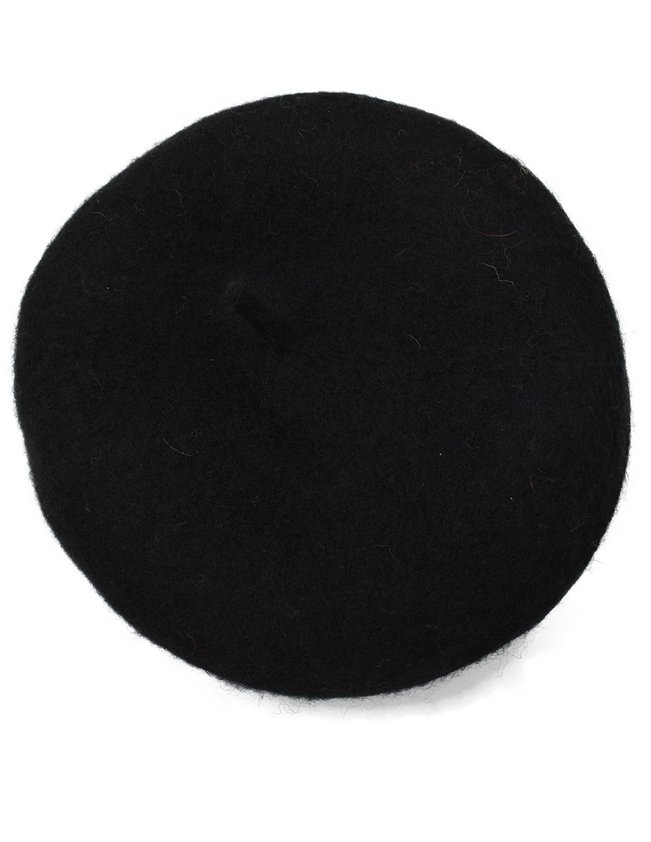 Boina Francesa de Lana Negro 