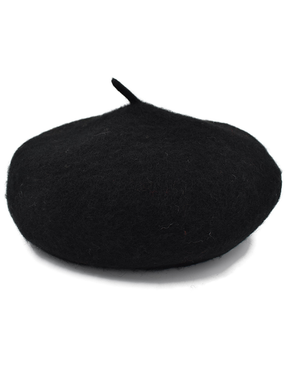 Boina Francesa de Lana Negro 
