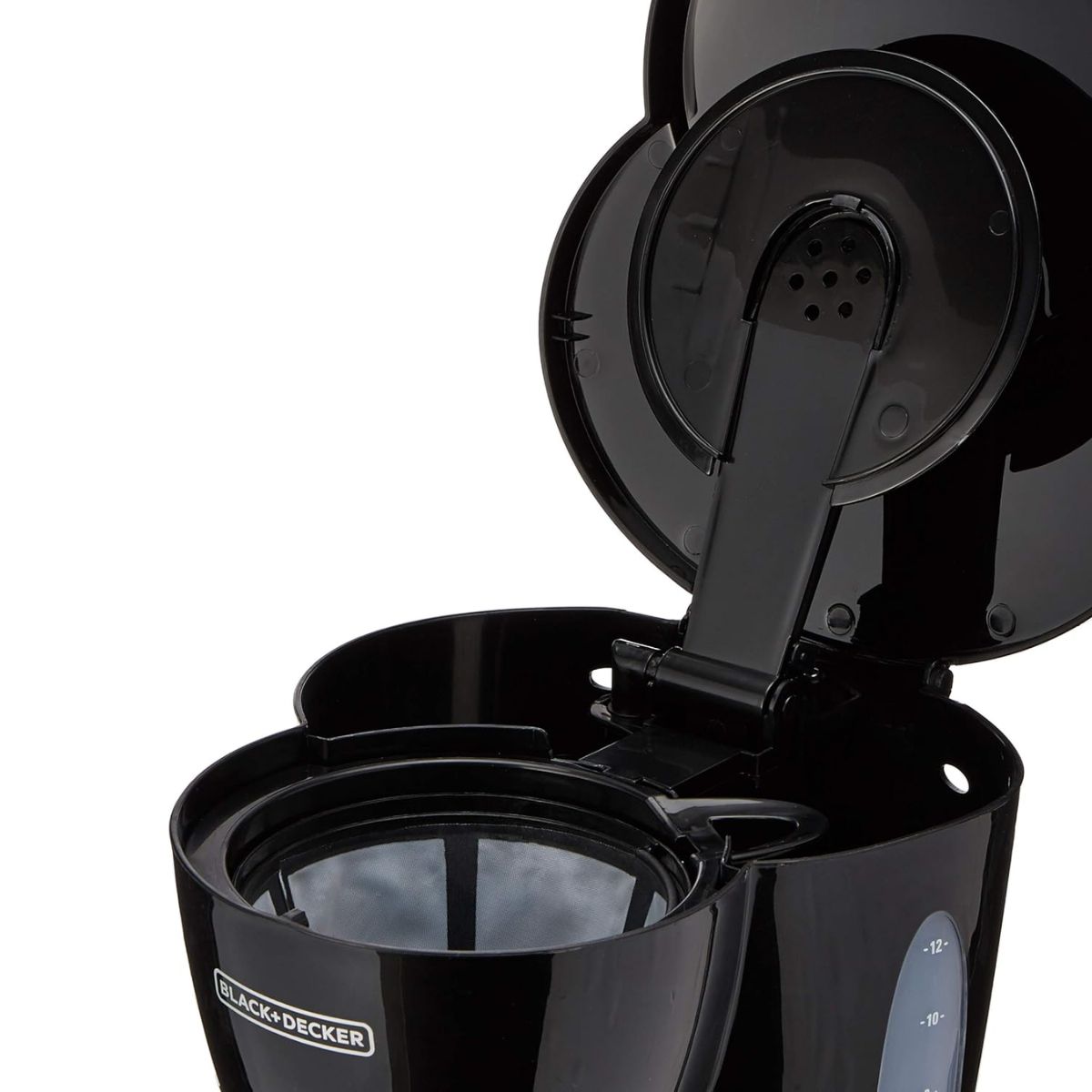 Cafetera Black + Decker con Jarra de Vidrio para 12 Tazas y Filtro Permanente, CM0941B