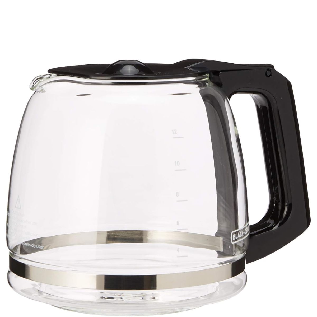 Cafetera Black + Decker con Jarra de Vidrio para 12 Tazas y Filtro Permanente, CM0941B