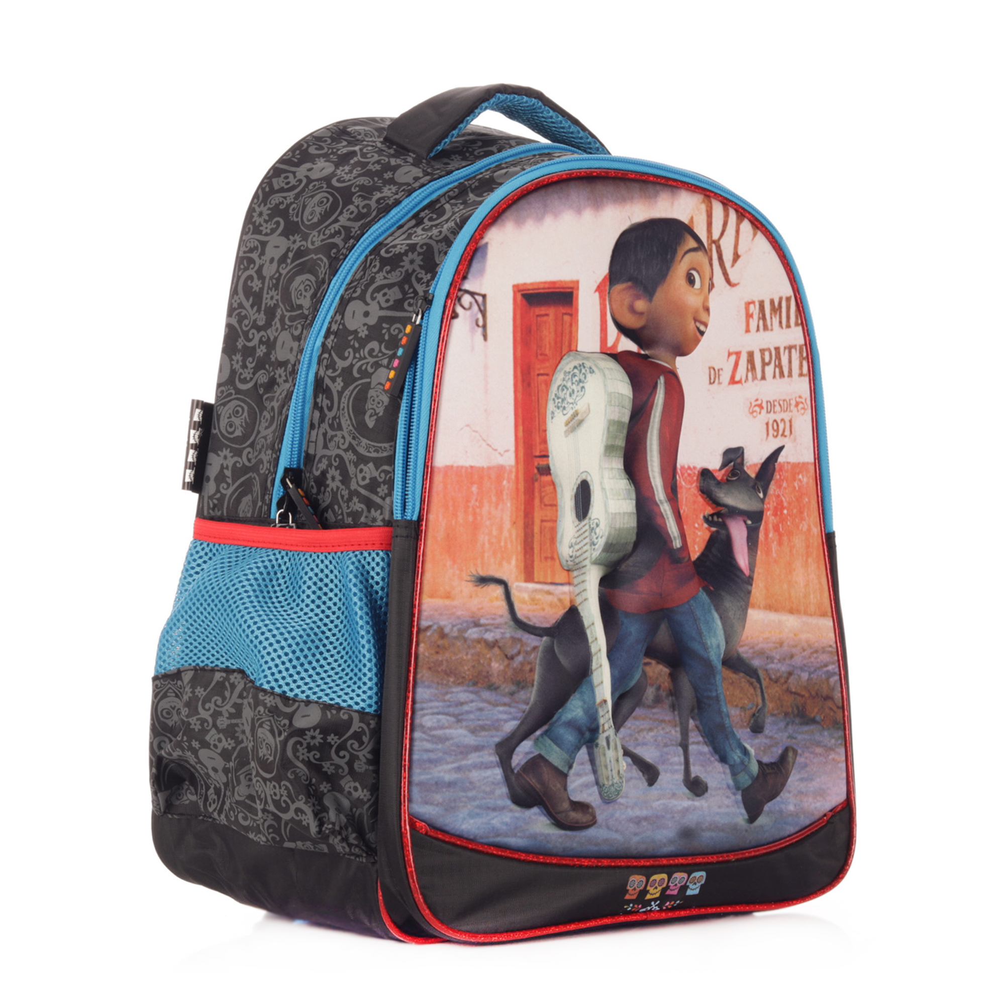 Mochila Escolar Coco, Miguel, Dante 8023