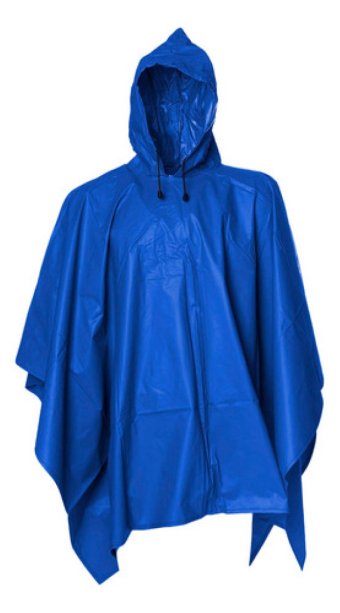 Capa Impermeable Portátil Para Lluvia Tipo Manga Con Capucha azul marino