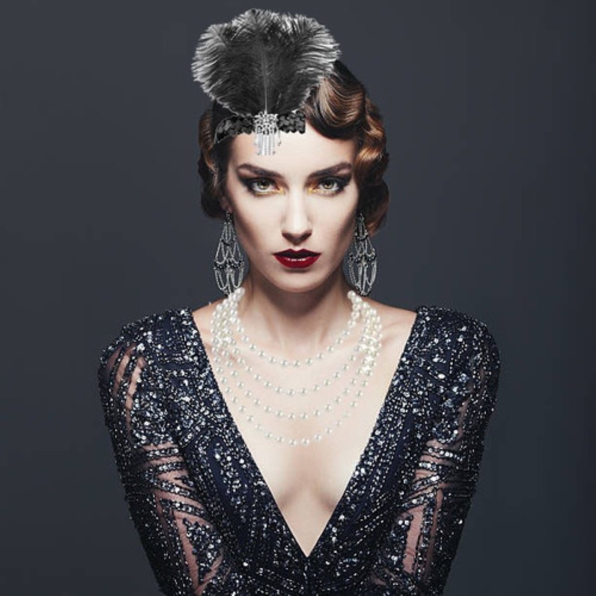 Accesorios Gatsby Chicago Disfraz Vintage Epoca 1920s Suela