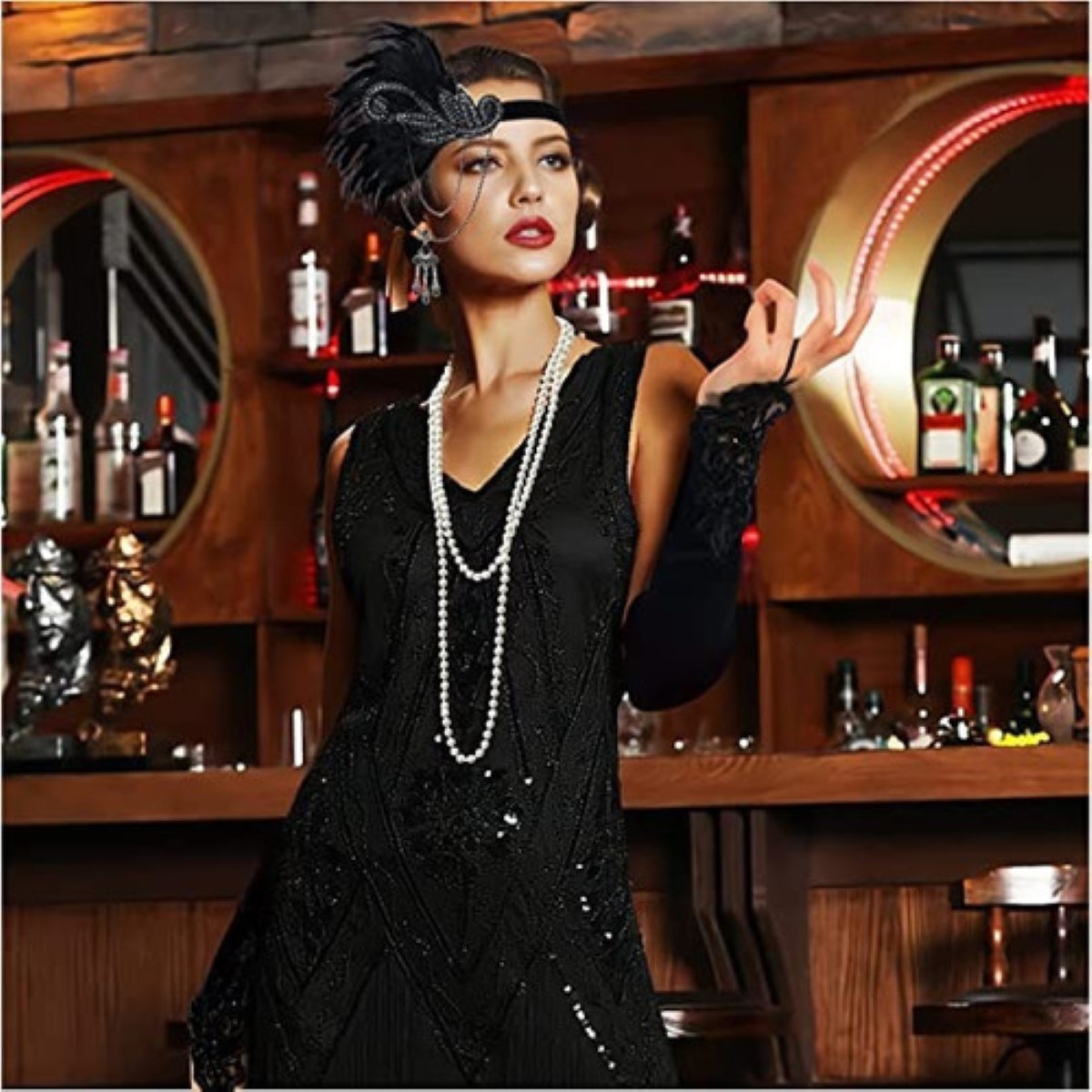 Accesorios Gatsby Chicago Disfraz Vintage Epoca 1920s Suela