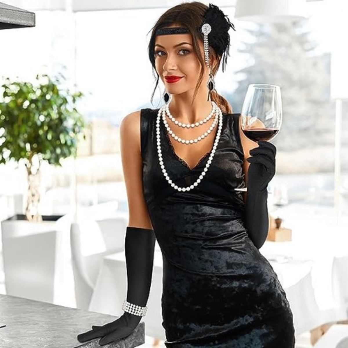 Accesorios Gatsby Chicago Disfraz Vintage Epoca 1920s Suela
