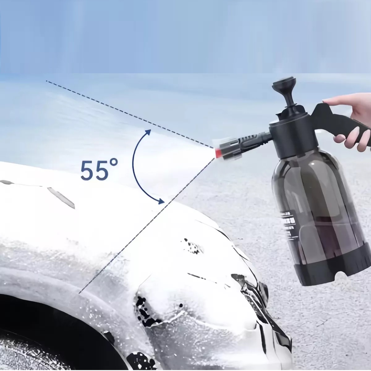Bomba De Lavado De Coches Pulverizador De Espuma Manual 2l