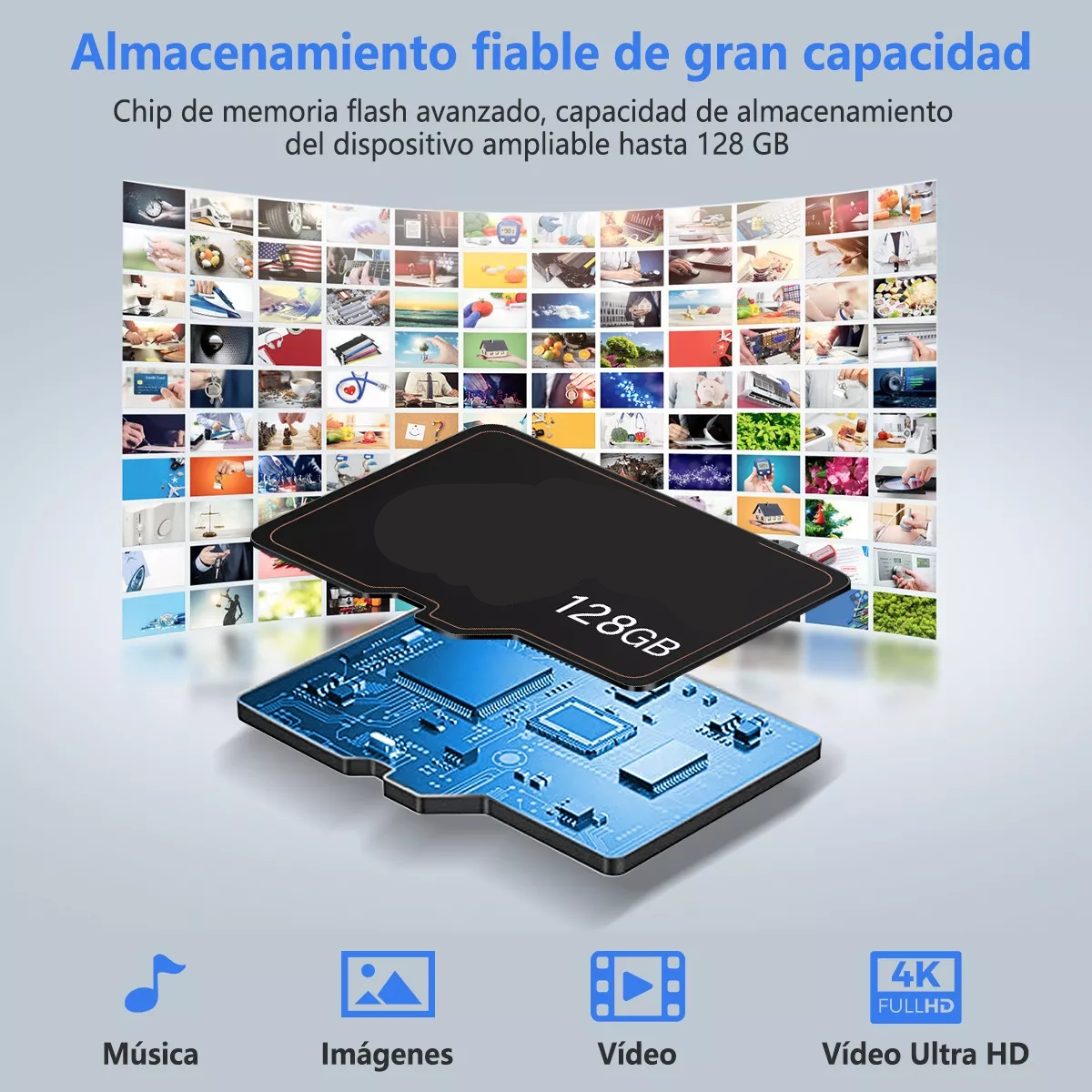 Tarjeta De Memoria 128 Gb Sd Para Cámaras De Seguridad