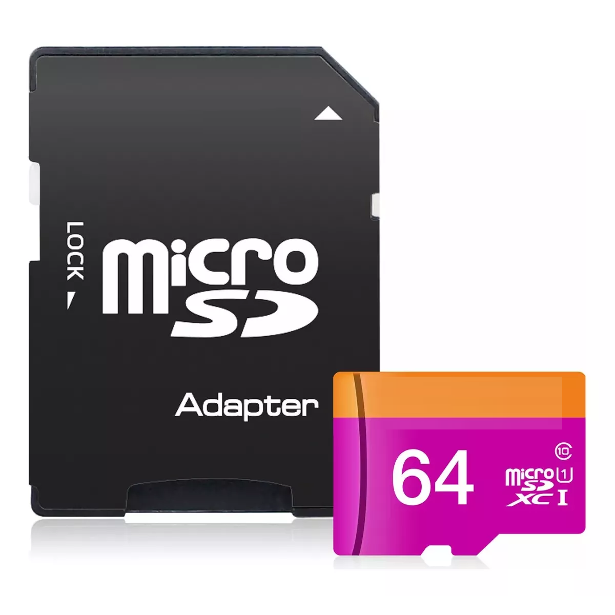 Memoria Micro Sd 64gb Adata Adaptador Clase 10 Full Hd Nueva