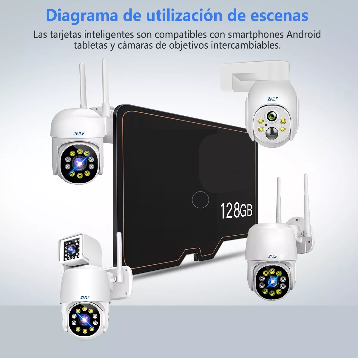Tarjeta De Memoria 128 Gb Sd Para Cámaras De Seguridad