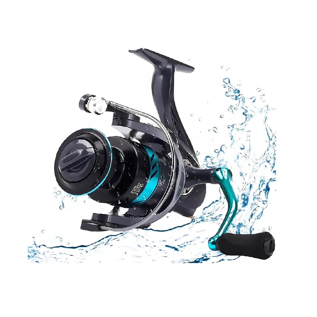 Carrete Pesca Ligero Rueda Giratoria Rápida Dk4000 Color Negro