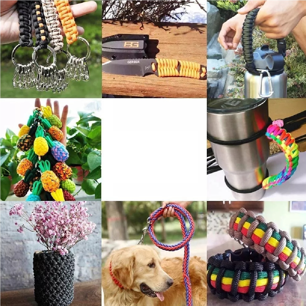 Kit Paracord 550 Combinado Fabricación De Pulseras 