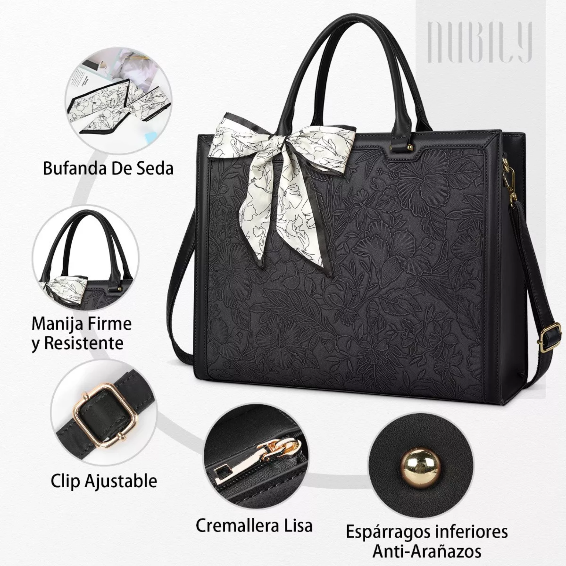 Bolsa De Cuero Real Para Laptop De 15.6 In Para Mujer