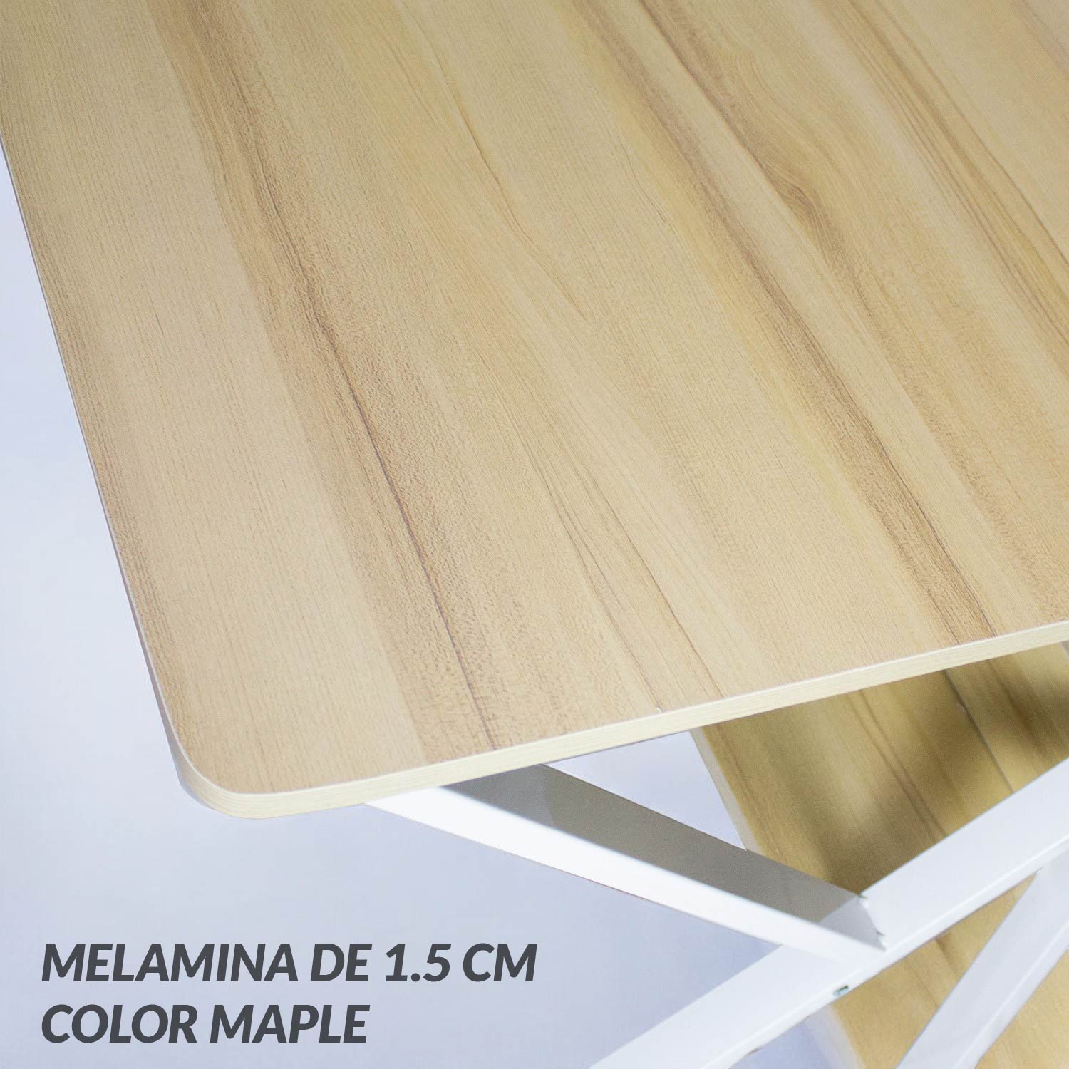 Ilios Innova Escritorio para computadora Estilo Minimalista (Maple)