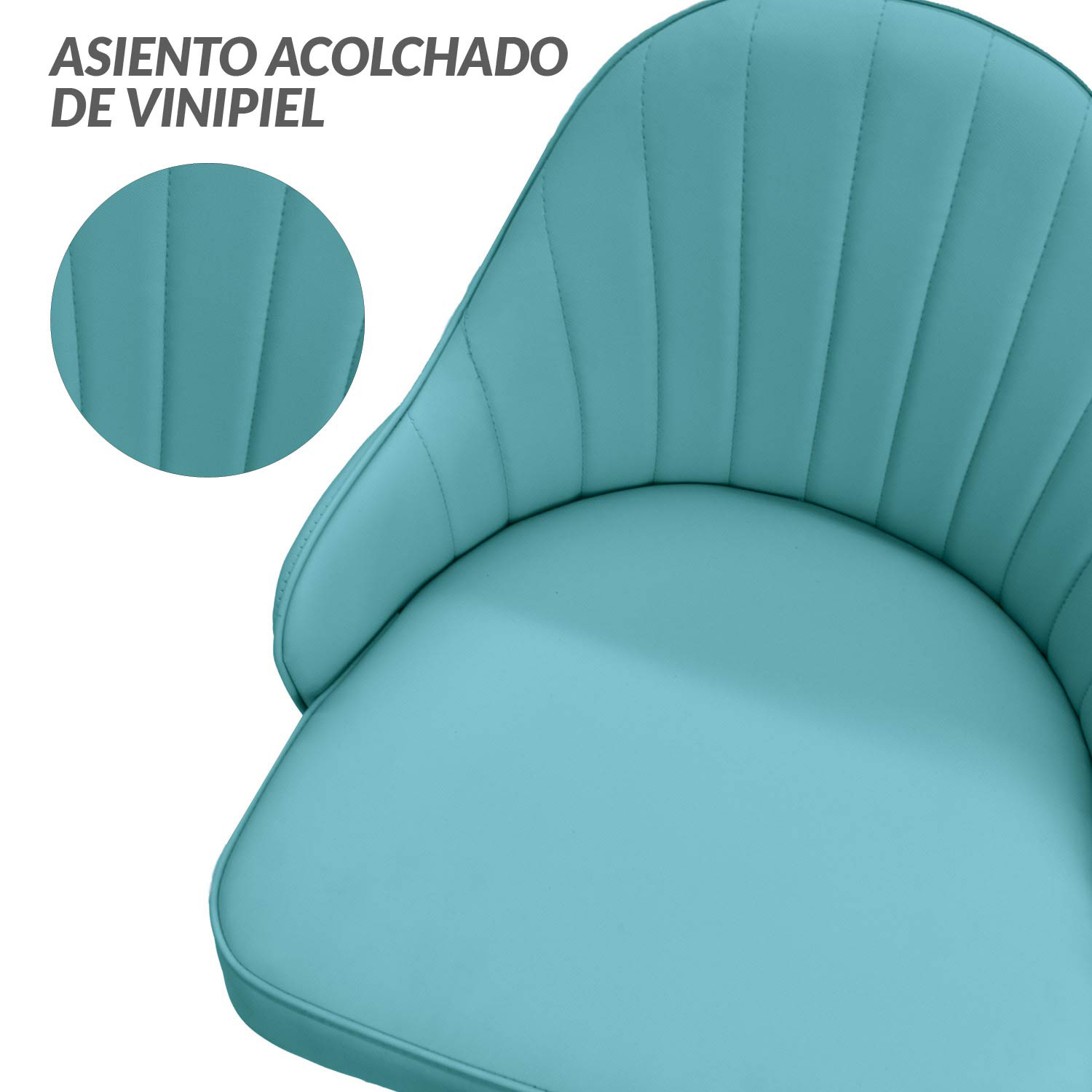 Ilios Innova | Elegante Silla para Oficina Tokio Azul| Silla Ajustable y Cómoda para Home Office | Sillas de escritorio