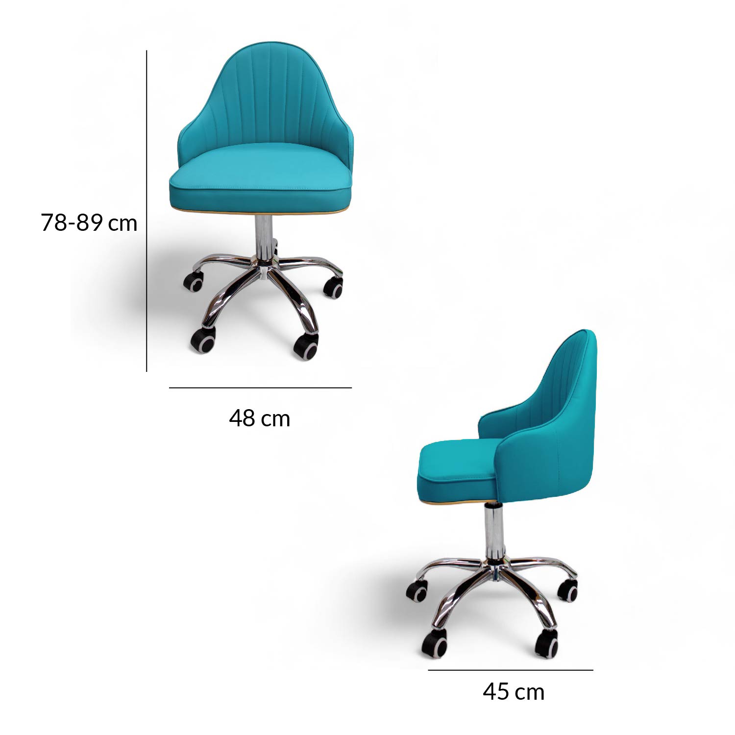Ilios Innova | Elegante Silla para Oficina Tokio Azul| Silla Ajustable y Cómoda para Home Office | Sillas de escritorio