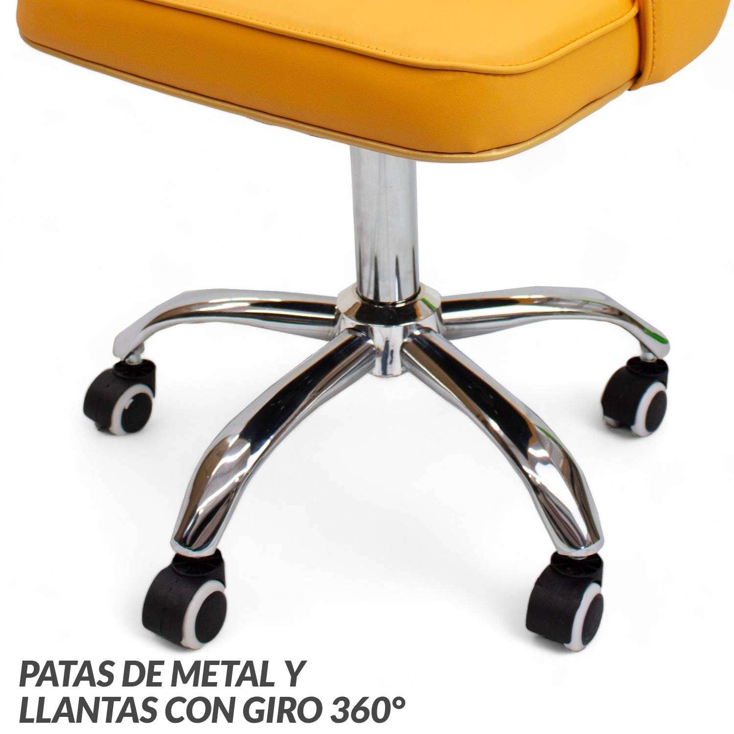 Ilios Innova | Elegante Silla para Oficina Tokio Naranja | Silla Ajustable y Cómoda para Home Office | Silla con ruedas | Sillas de escritorio