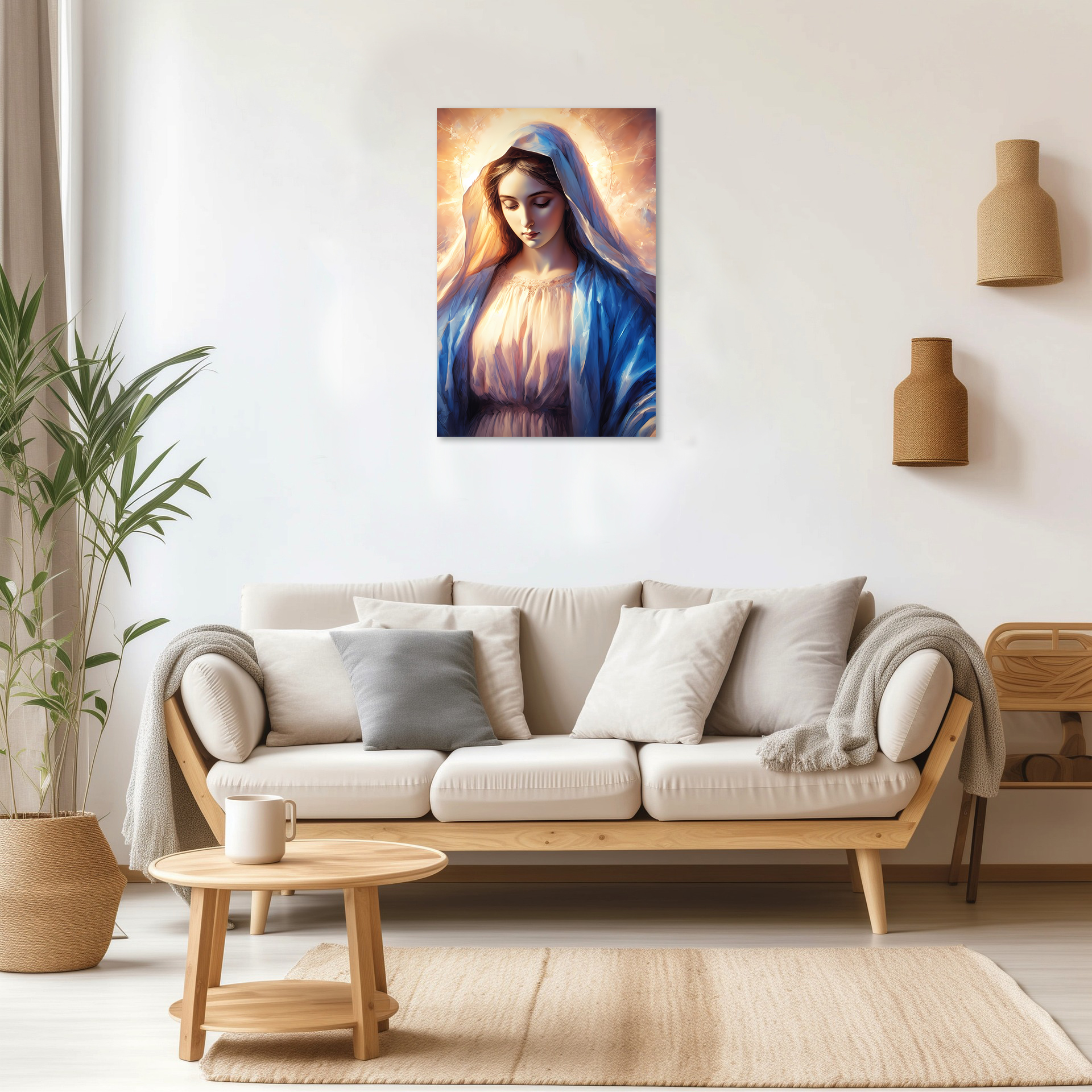 Cuadro Decorativo Religioso de la Virgen María 01 30 X 45