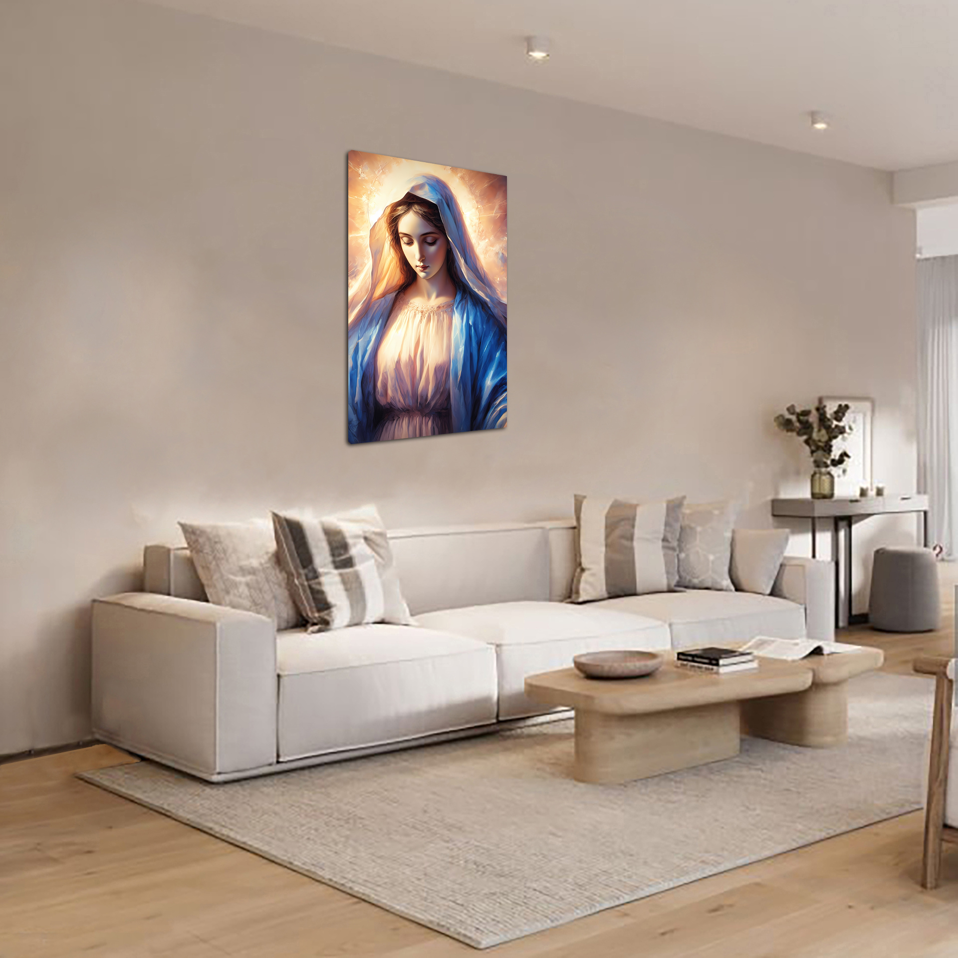 Cuadro Decorativo Religioso de la Virgen María 01 30 X 45