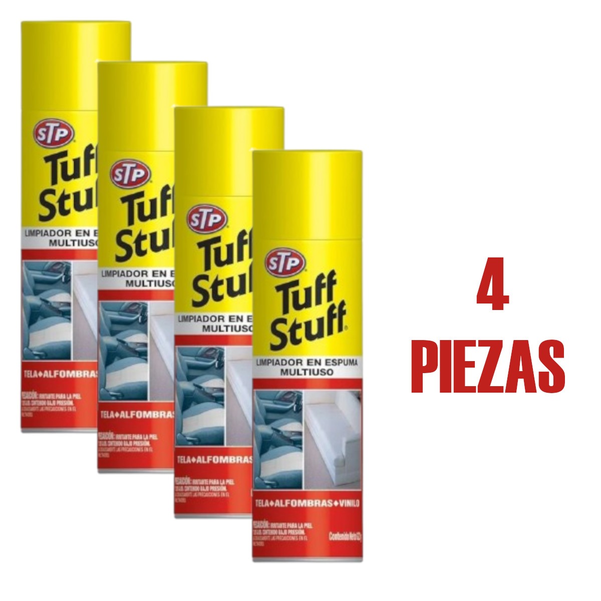 Limpiador multipropósito TUFF STUFF Espuma 623g kit 4 piezas