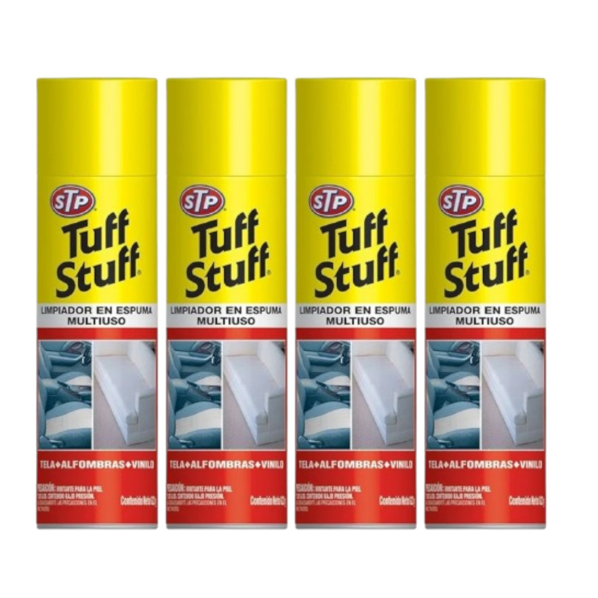 Limpiador multipropósito TUFF STUFF Espuma 623g kit 4 piezas