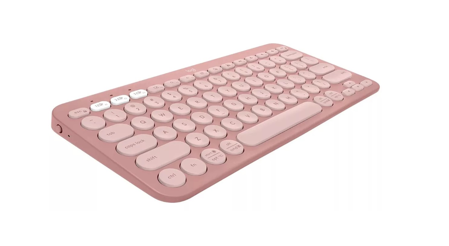 Teclado Bluetooth Logitech Modelo: Pebble Keys 2 k38OS,  Qwerty Español Color Rosa  
