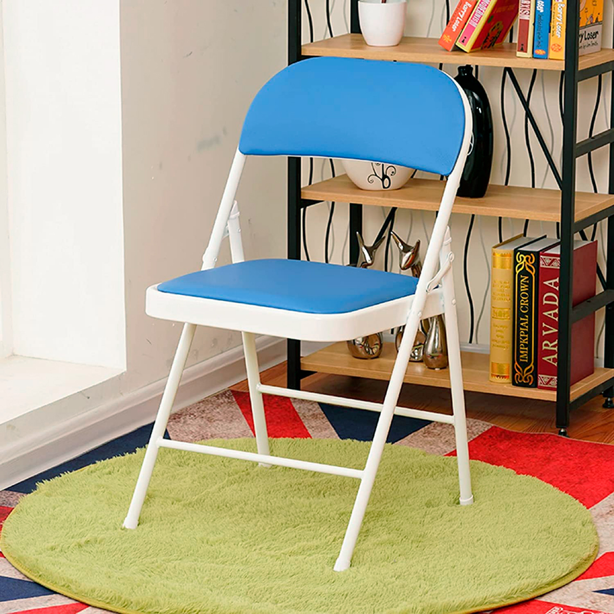 Ilios Innova Silla Plegable acojinada para Oficina, Exteriores, Home Office ergonómica