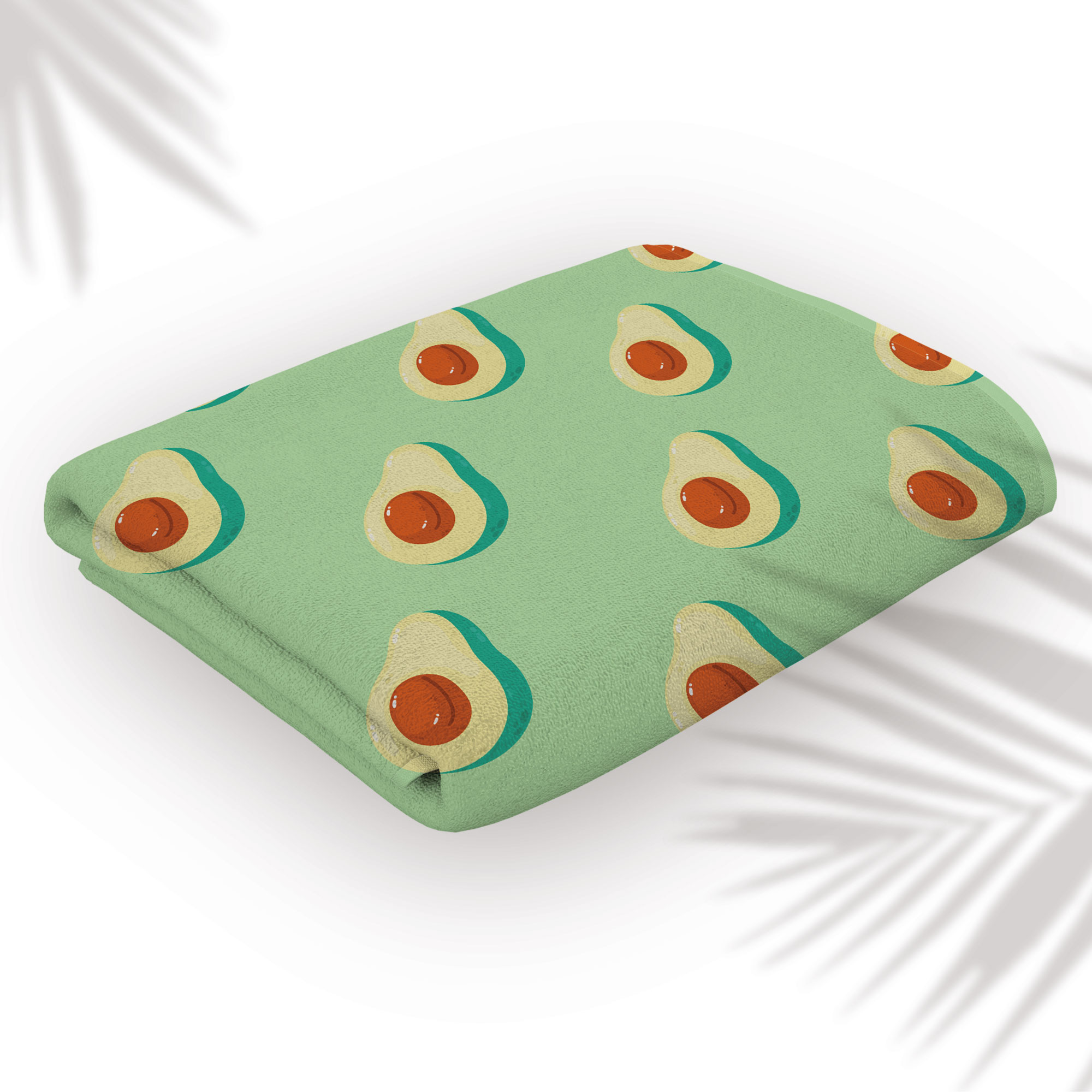 Toalla de Baño Grande Diseño de Aguacate Absorbente Y Ligera Alta Calidad.