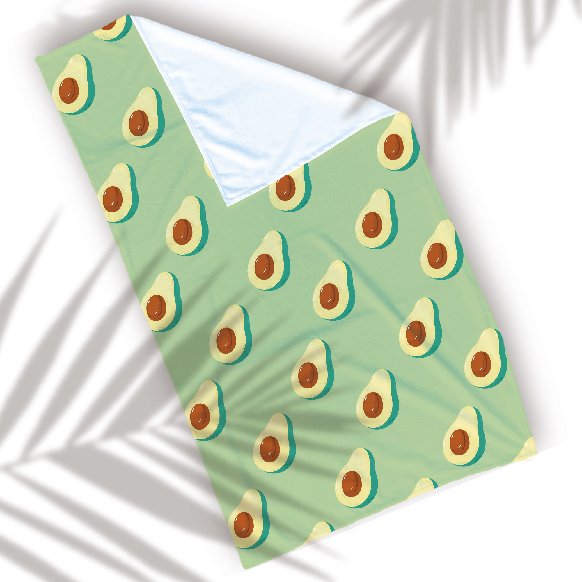 Toalla de Baño Grande Diseño de Aguacate Absorbente Y Ligera Alta Calidad.