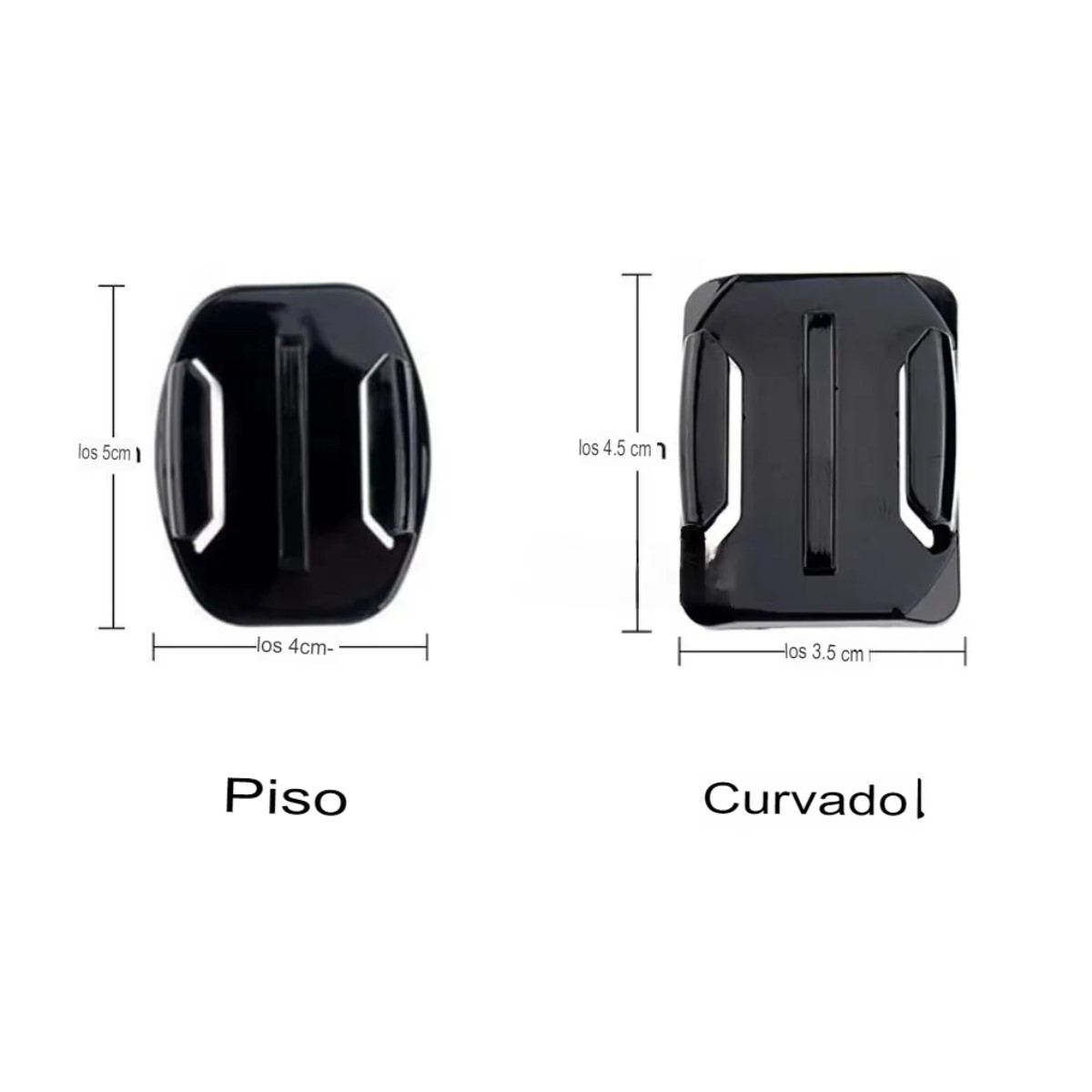 BASE SOPORTE PEGATINA CAMARA DEPORTIVA CASCO MOTO BICI AUTO GoPro MONTAJE SEGURO PLANA CURVO 3M