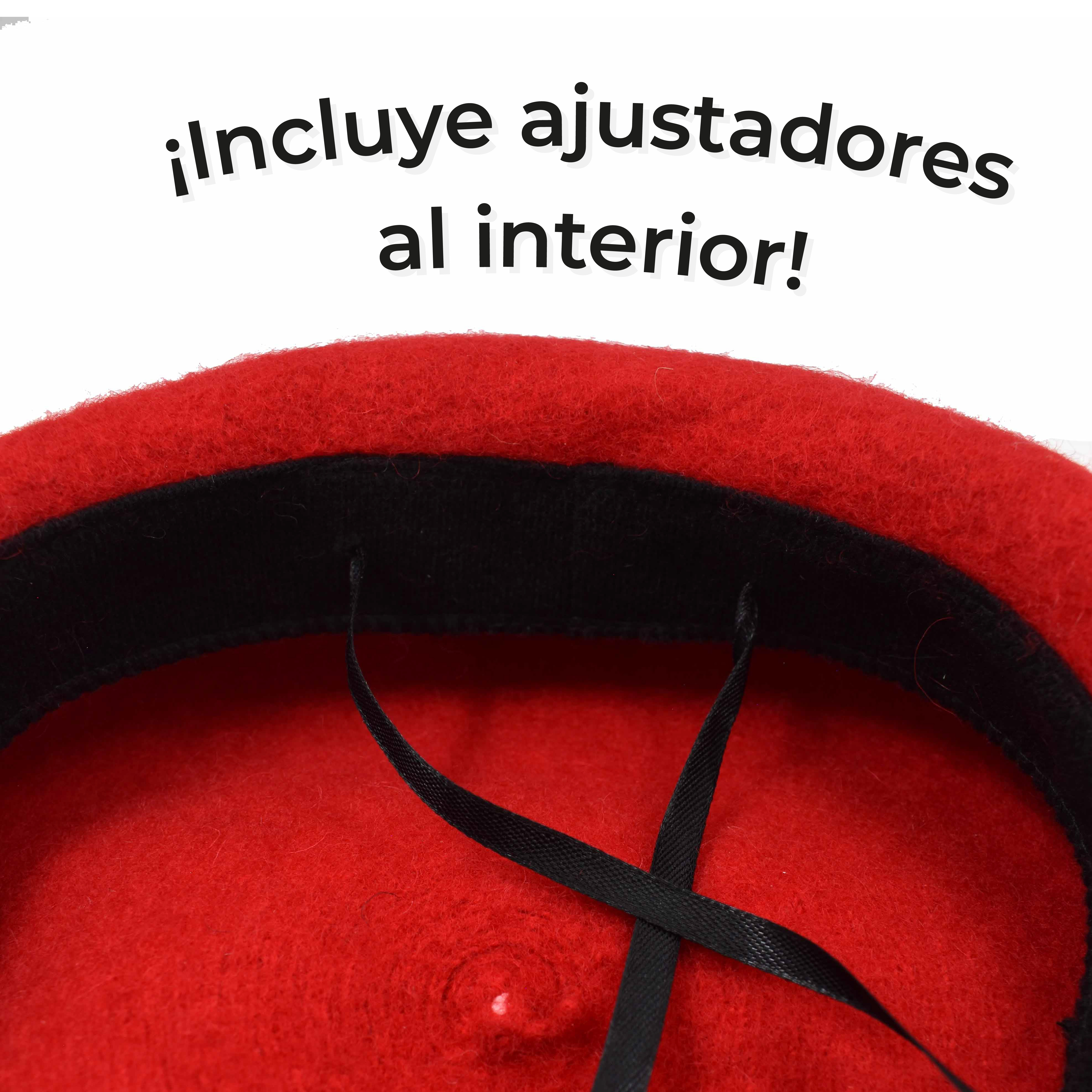Boina Francesa de Lana Color Rojo 
