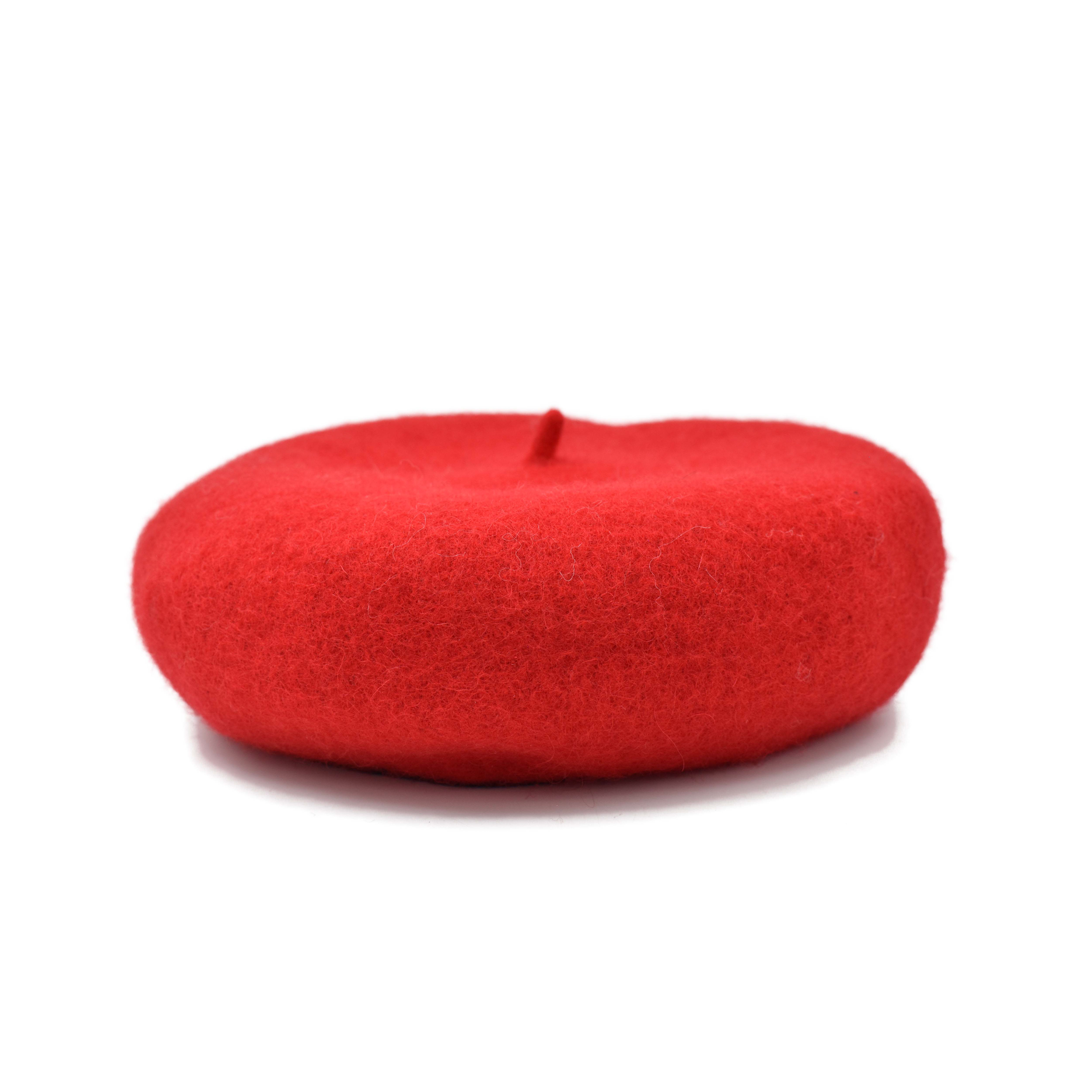 Boina Francesa de Lana Color Rojo 