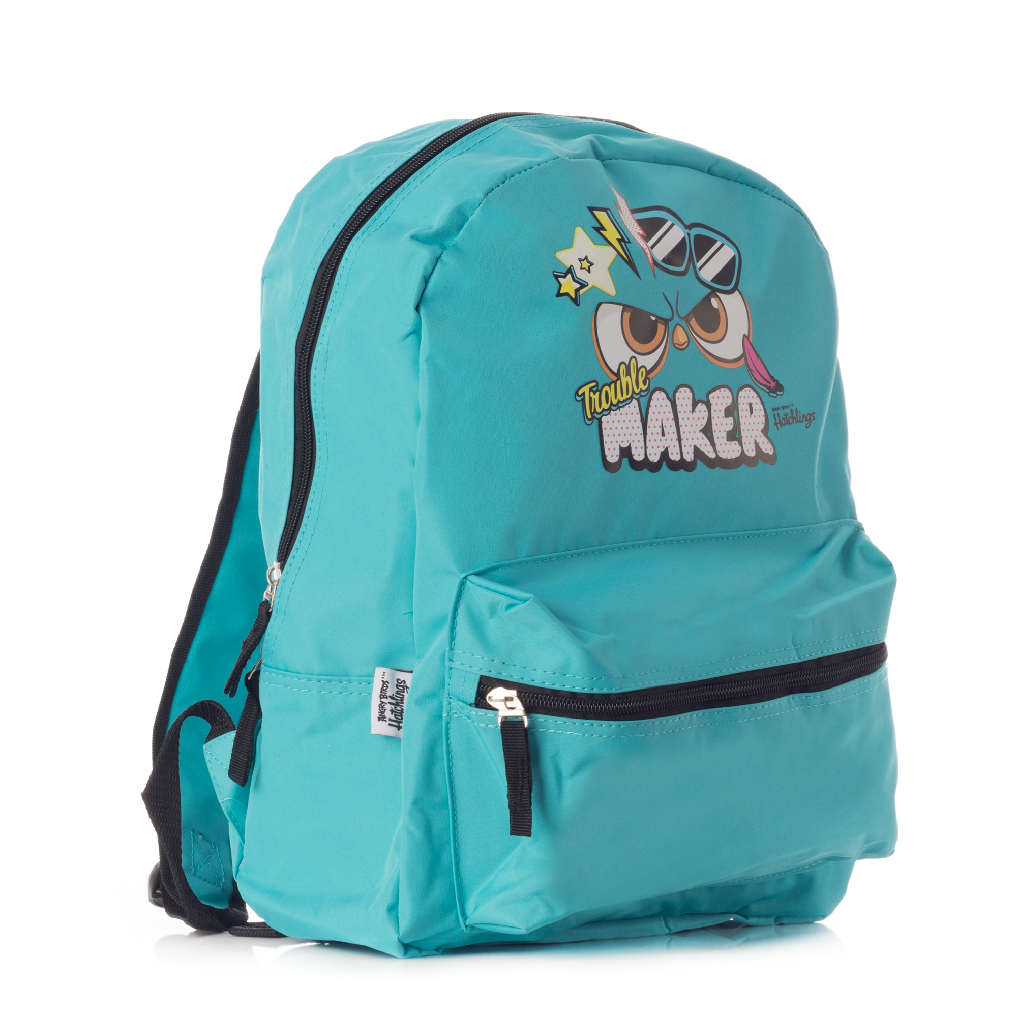 Mochila Escolar Nieva Angry Birds Amplia Turquesa 1096