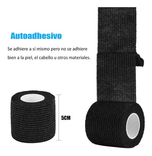 Venda Elástica Autoadherible De 5 Cm X 4.5 M, 24 Piezas