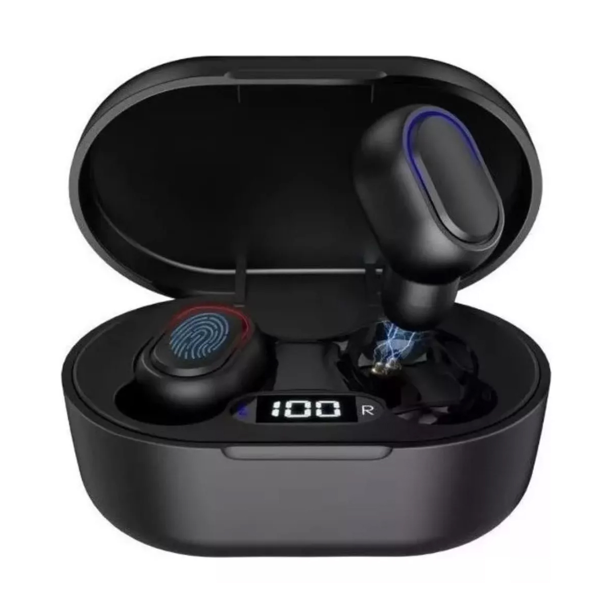 Audífonos In-ear Inalámbricos 1hora Negro Bluetooth BLANCO/NEGRO