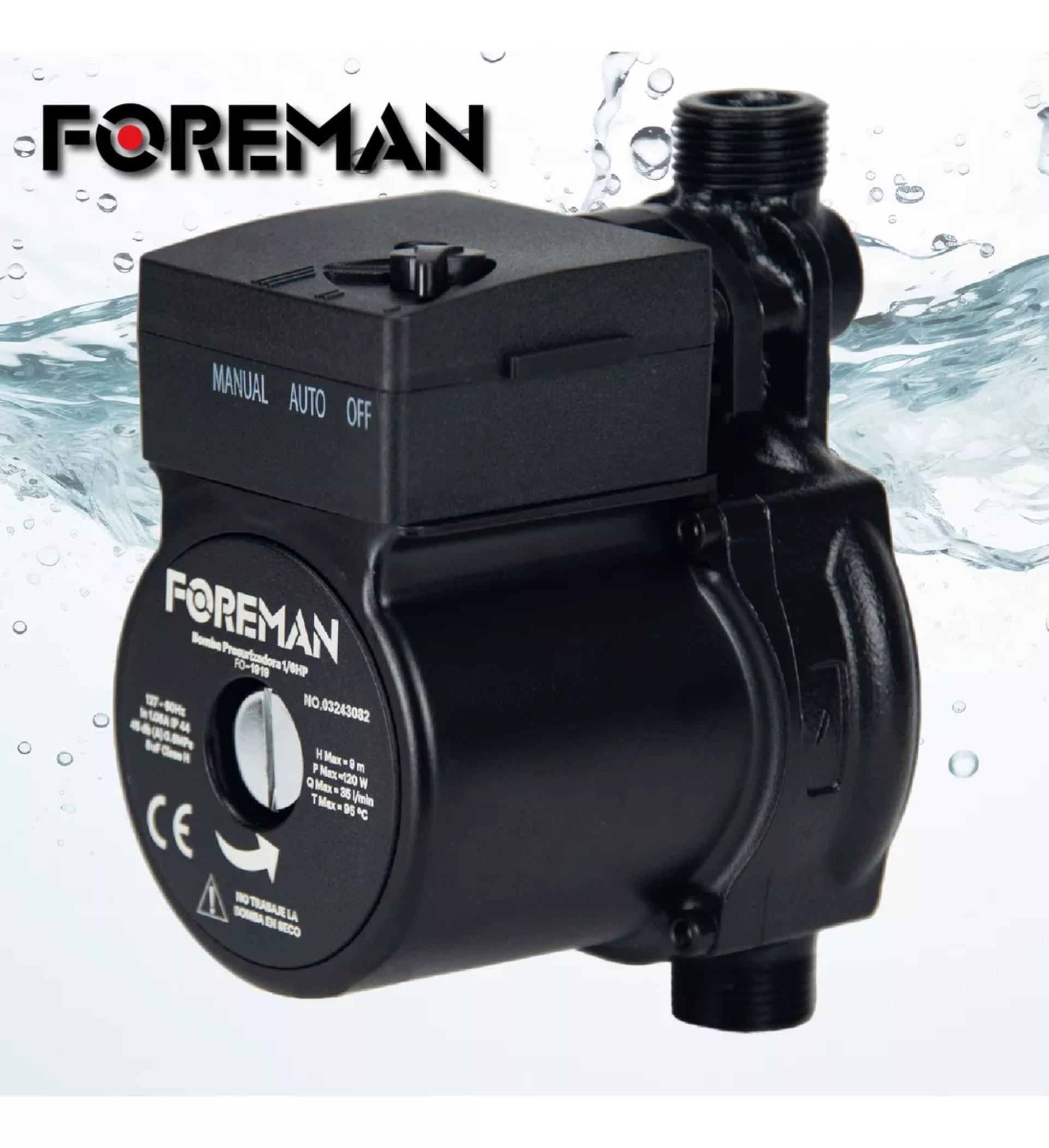 Bomba Presurizadora 1 Servicio 120w 1/6hp 35l/min 120v 60hz