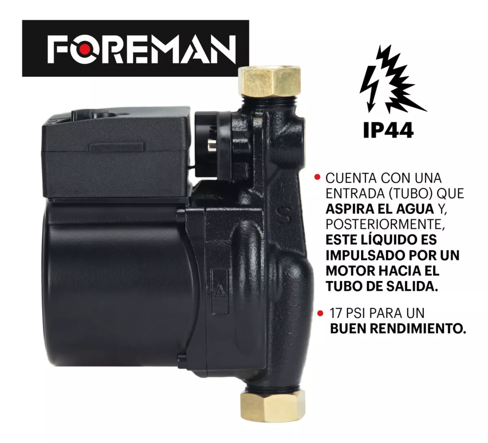Bomba Presurizadora 1 Servicio 120w 1/6hp 35l/min 120v 60hz