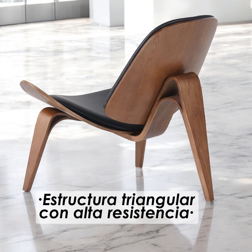 Silla Shell Concha Ilios Innova Negra