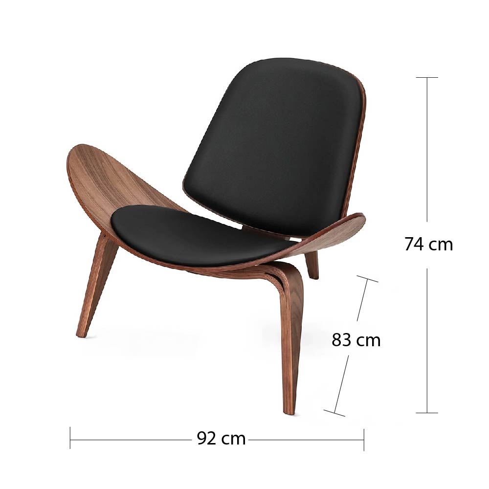 Silla Shell Concha Ilios Innova Negra