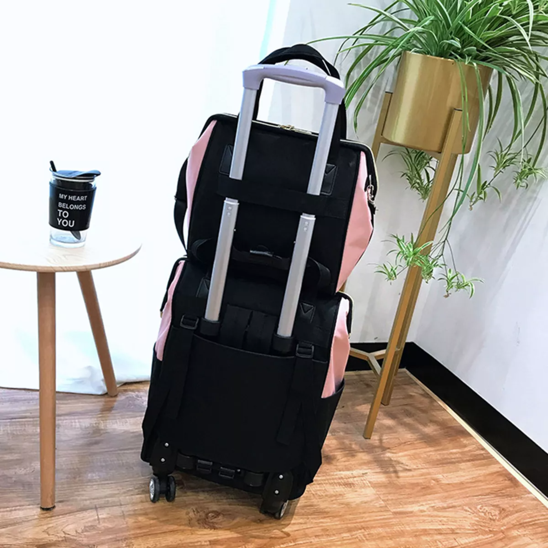 Set 2 Maleta Con 4 Ruedas Mano 20in 15kg Mochilas Escolares De Viaje Bolsa Aprobado Por Avión Impermeable Para Laptop 15.6 Pulgadas Backpack Totebag