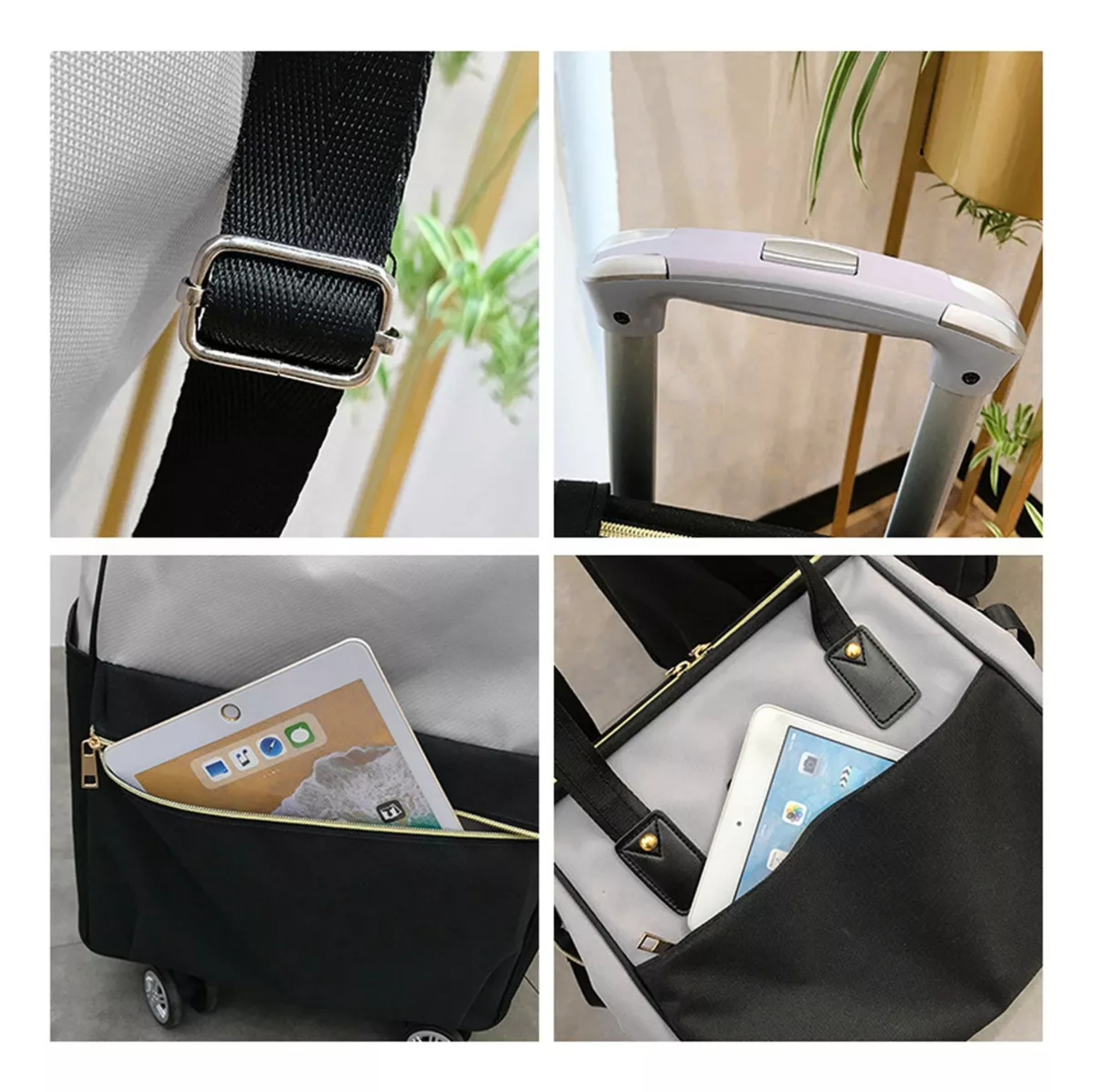 Set 2 Maleta Con 4 Ruedas Mano 20in 15kg Mochilas Escolares De Viaje Bolsa Aprobado Por Avión Impermeable Para Laptop 15.6 Pulgadas Backpack Totebag