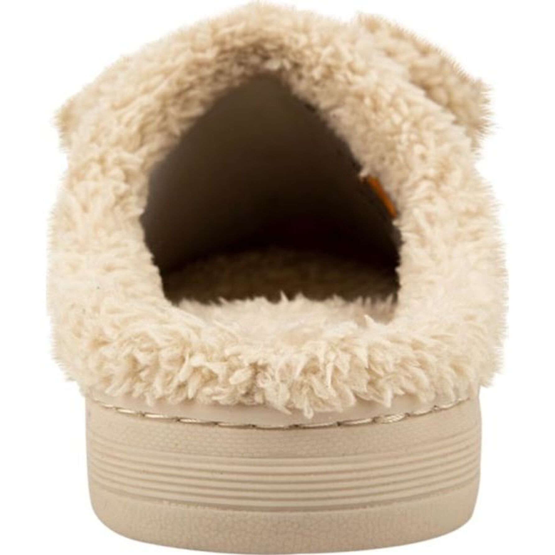 Pantufla para mujer, con figura de borrego, en color beige, tipo sueco 1020644