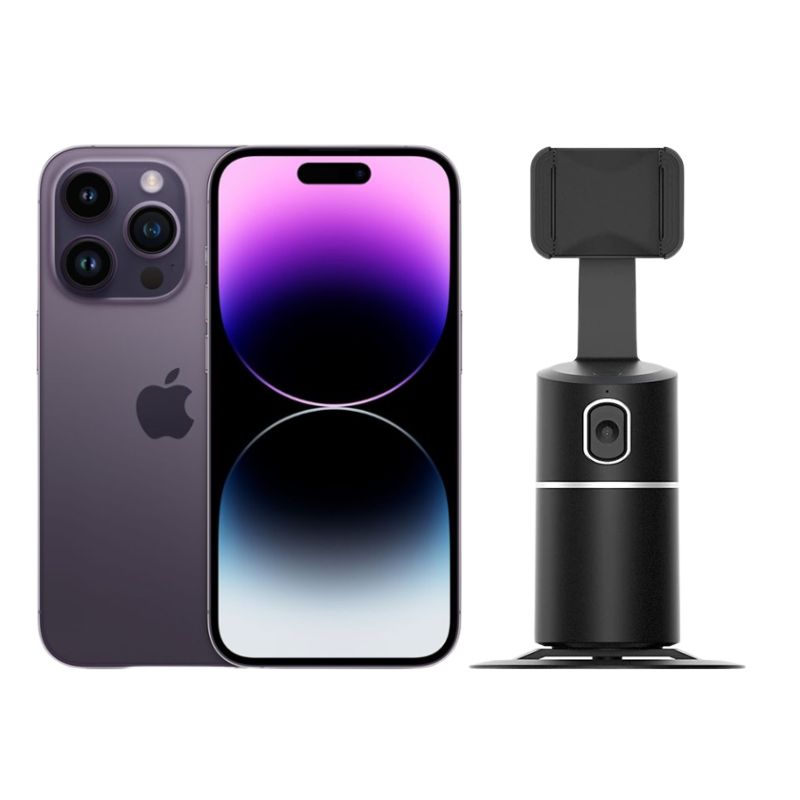 iPhone 14 Pro Max 256GB Morado E-SIM Reacondicionado Grado A + Estabilizador
