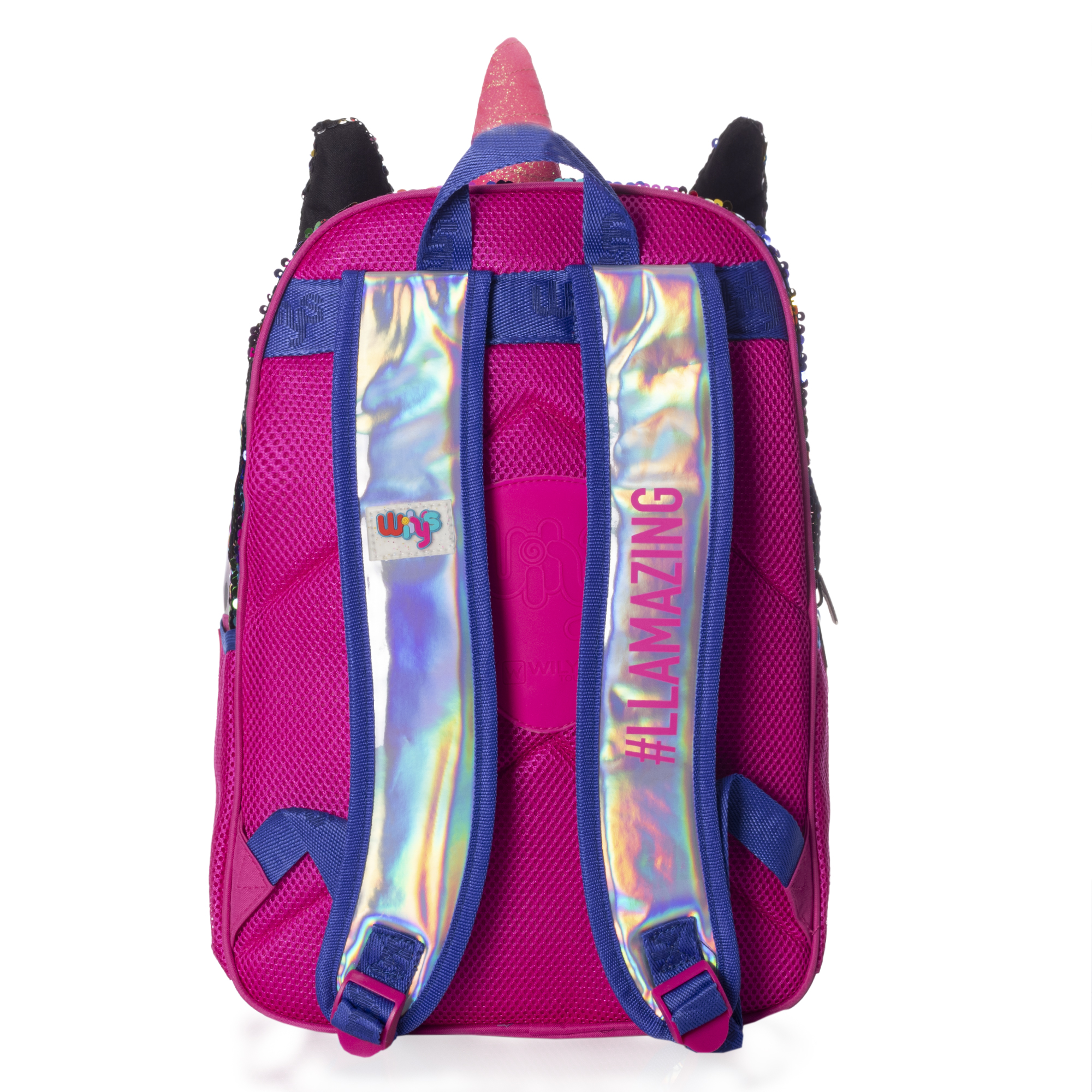 Mochila Llama Lentejuela Multicolor Wilys