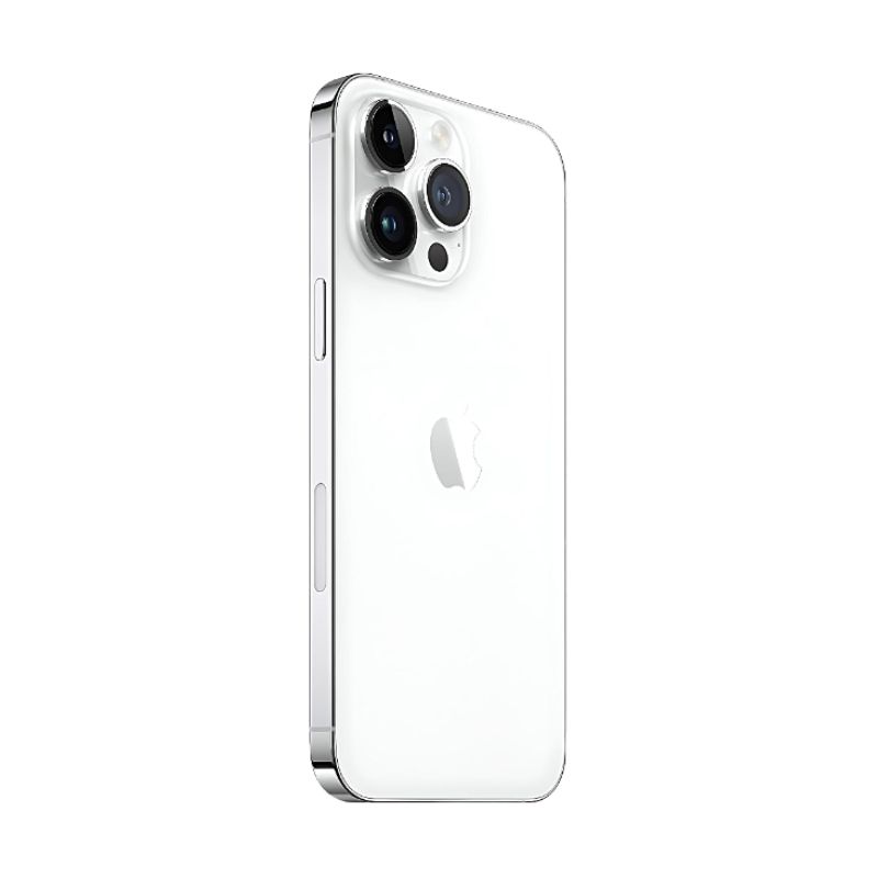 iPhone 14 Pro Max 256GB Plata E-SIM Reacondicionado Grado A + Audífonos Genéricos