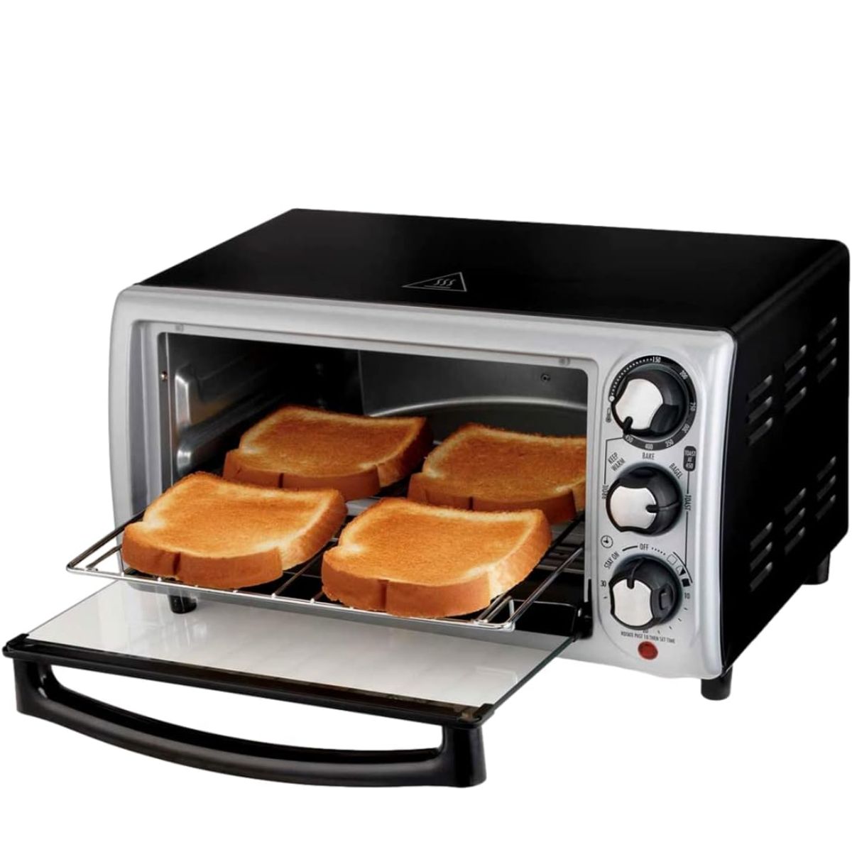Hamilton Beach 31142 Horno Tostador de 4 Rebanadas, 5 Funciones, Plata