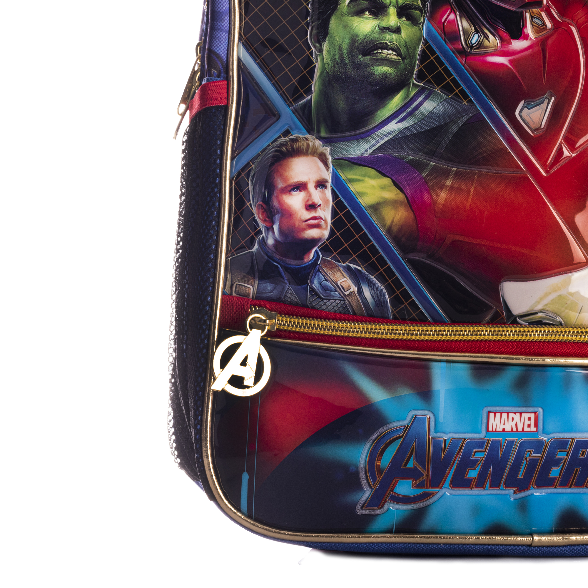 Mochila Avengers Marvel End Game Ruz Color Azul Diseño De La Tela Liso