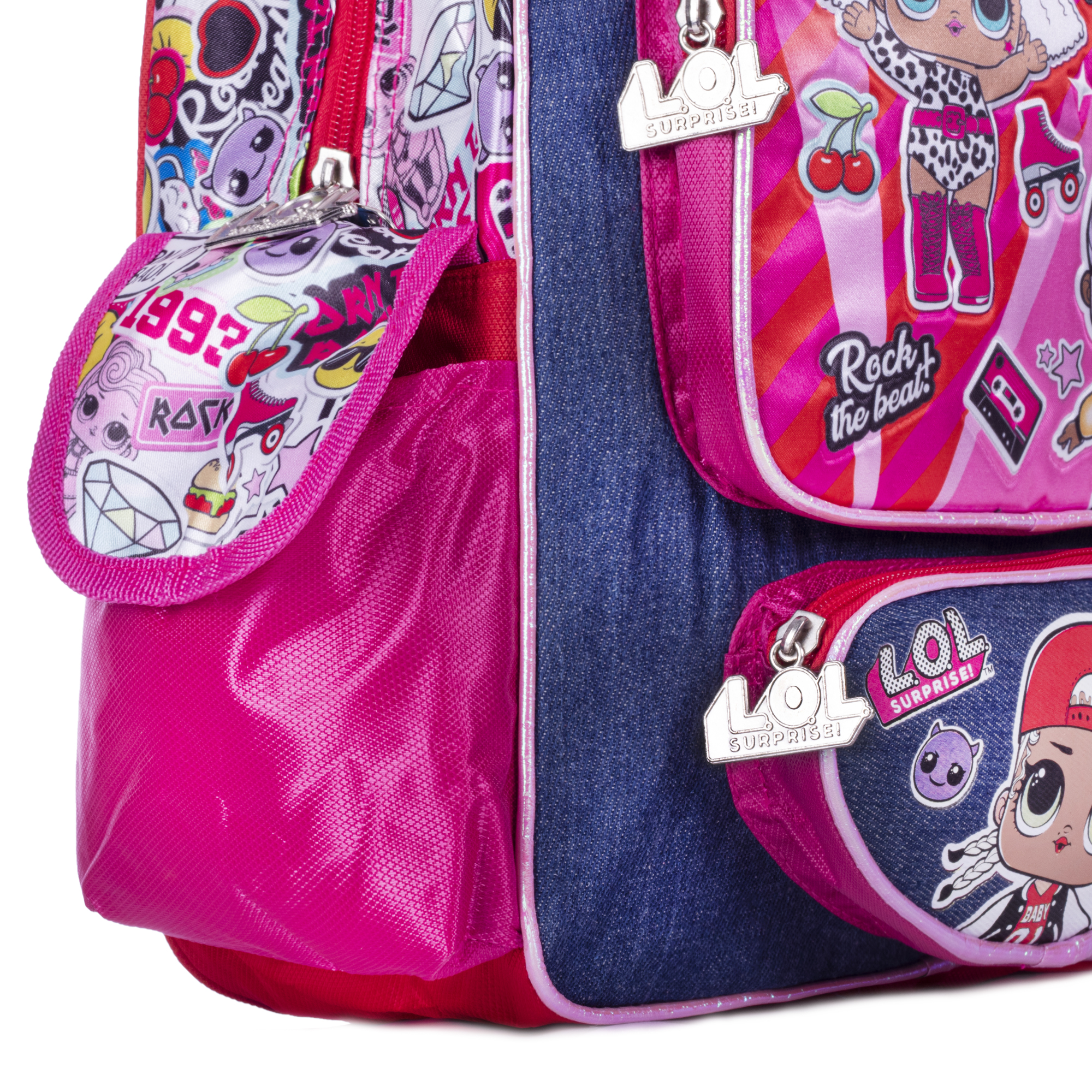 Mochila Lol Surpise Born To Rock Color Rosa Diseño De La Tela Liso