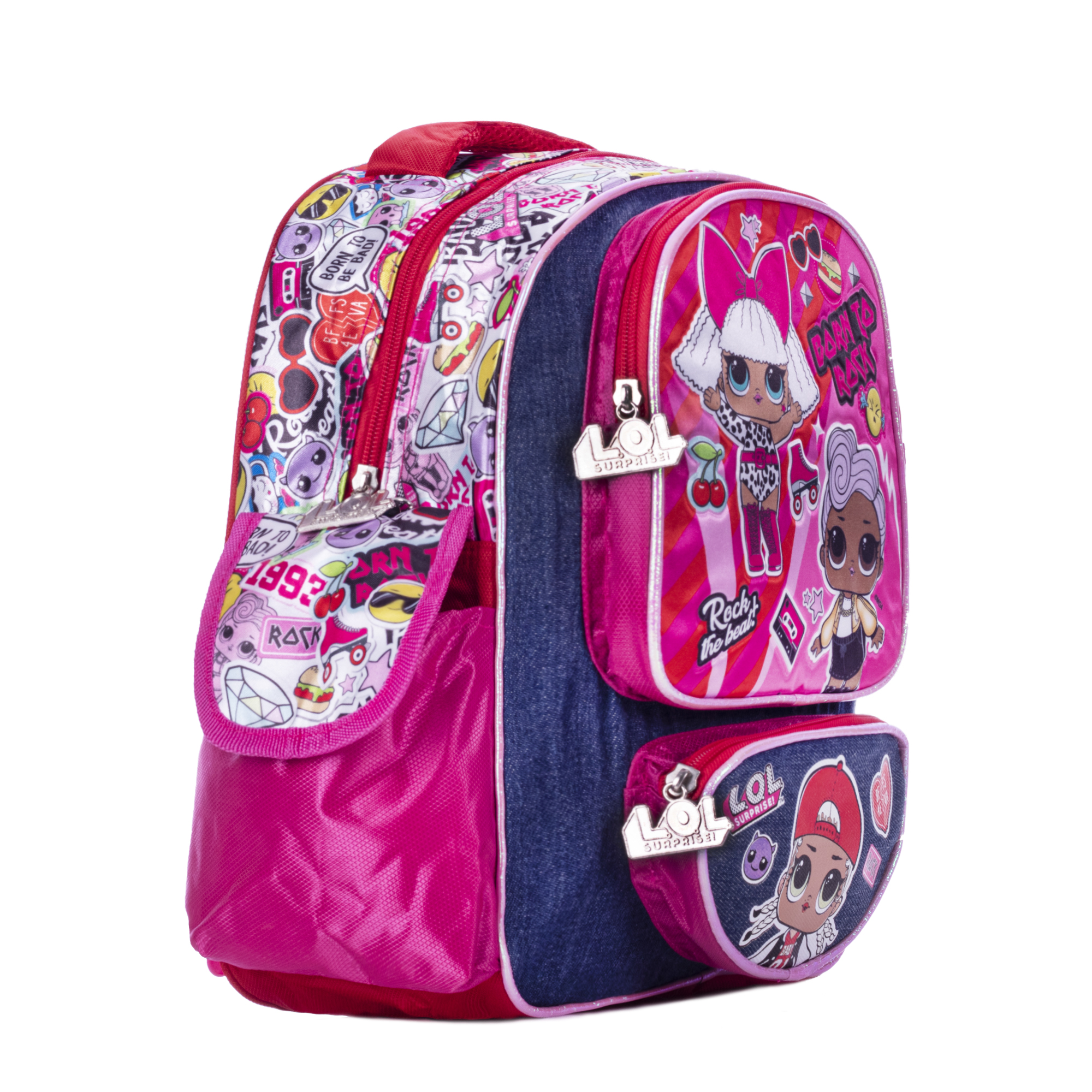 Mochila Lol Surpise Born To Rock Color Rosa Diseño De La Tela Liso
