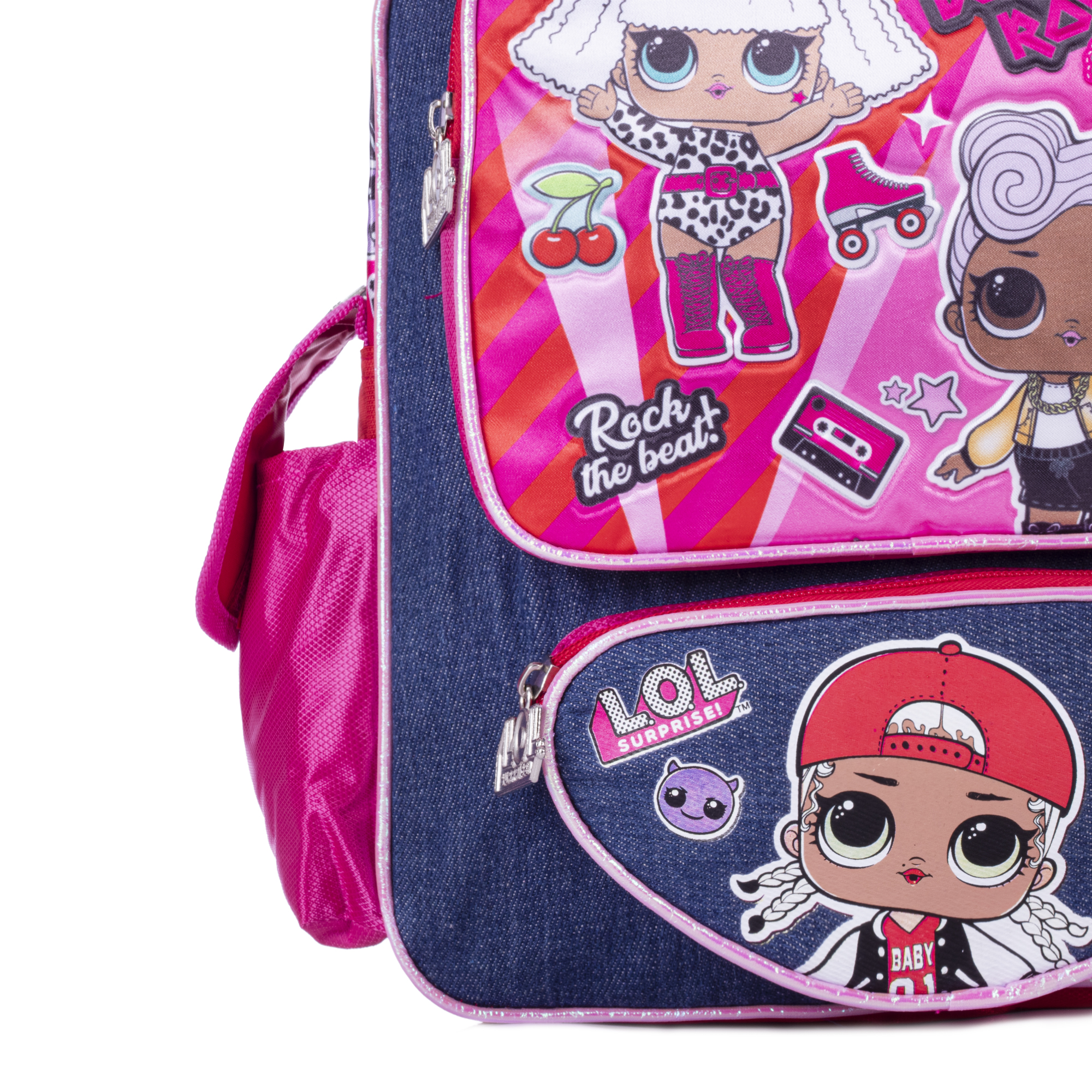 Mochila Lol Surpise Born To Rock Color Rosa Diseño De La Tela Liso